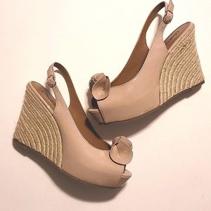 NEW Candie's Dania Espadrille Sling Back Blush 10